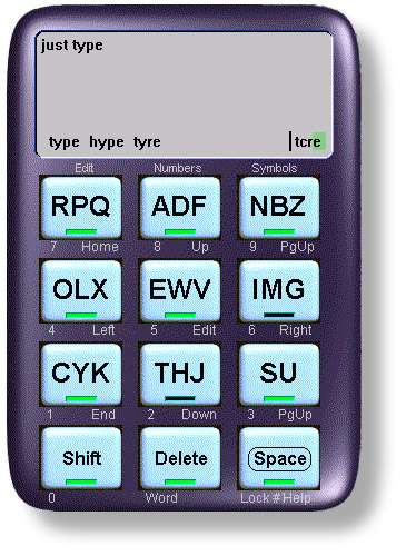 Early JustType prototype