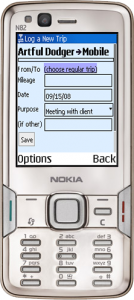 Prototype of mobile app using HTML Mobile Web app on feature phone